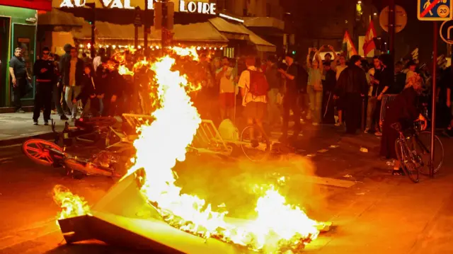 протесты в париже