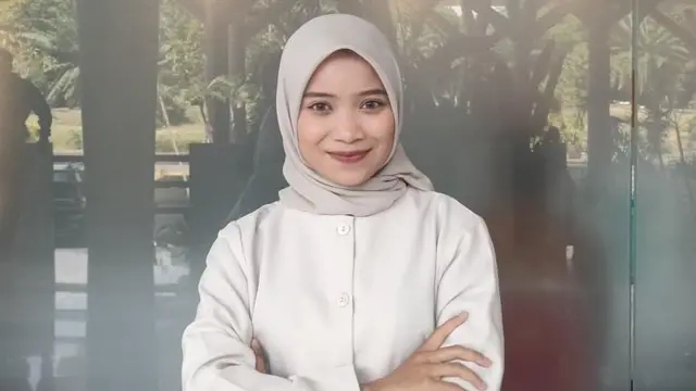Nimas Ayu Jihan Aatika, 22 tahun, warga Sidoarjo, Jawa Timur, mengaku mengikuti Program Magang Nasional karena ingin menambah pengalaman. 
