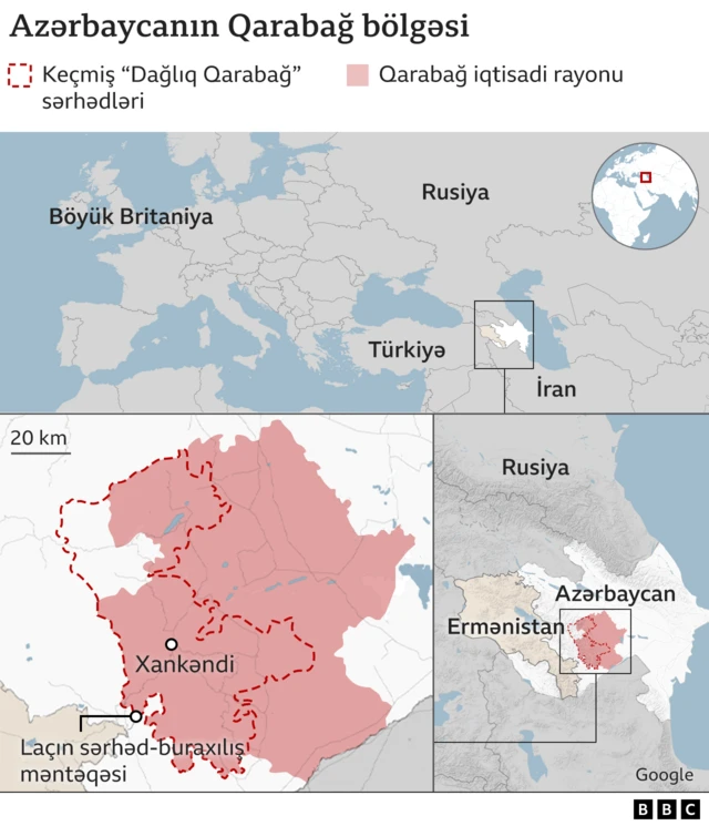 xəritə Qarabağ