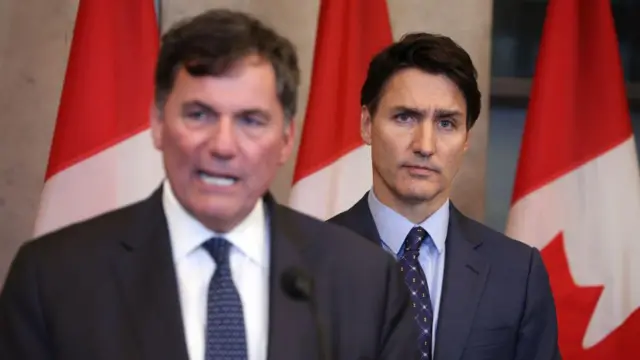 ਡੋਮਿਨਿਕ ਲੇਬਲੈਂਕ ਅਤੇ ਜਸਟਿਨ ਟਰੂਡੋ 