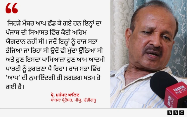 ਪ੍ਰੋ. ਮੁਹੰਮਦ ਖਾਲਿਦ ਦੀ ਟਿੱਪਣੀ