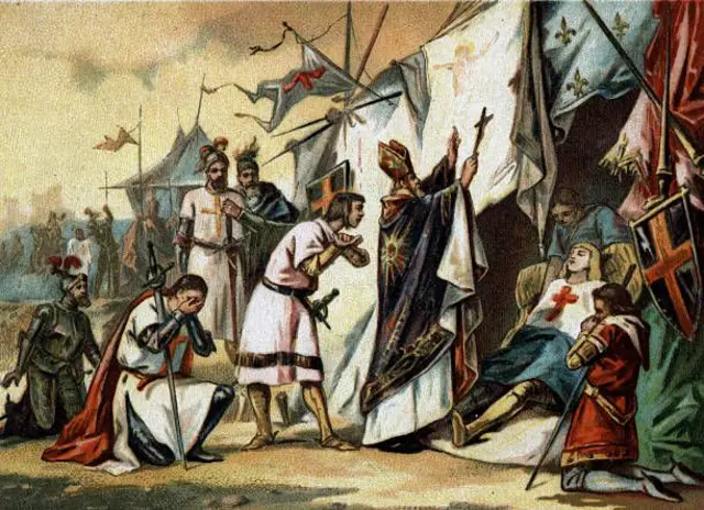 رسم للحظة وفاة لويس التاسع في تونس