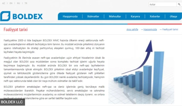 Boldex LLC şirkətinin saytı