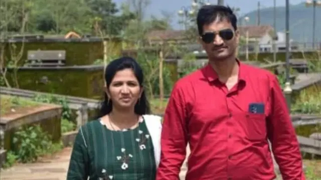 योगेश पाटील आणि त्यांची पत्नी