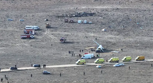 Азербайжан учагы кыйраган учур, 2024-жылдын 25-декабры