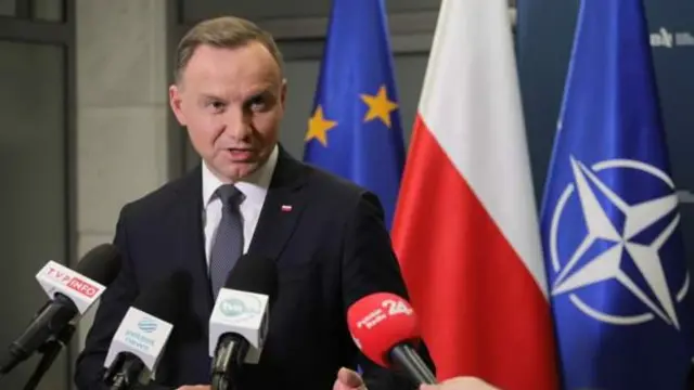Perezida wa Pologne Andrzej Duda
