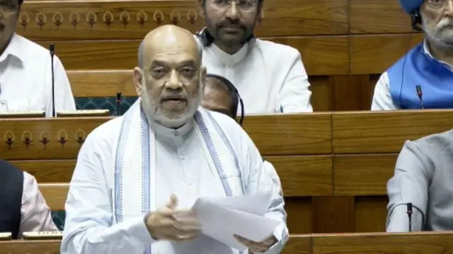 সংসদে স্বরাষ্ট্র মন্ত্রী অমিত শাহ