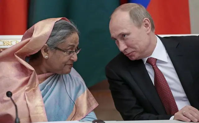 রাশিয়ার সাথে ভালো সম্পর্ক আছে বাংলাদেশের শেখ হাসিনা সরকারের।