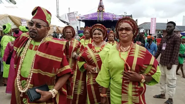 Àwọn tó wá kópa níbi ayẹyẹ ọdún Ọlọ́jọ́