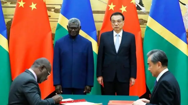 চীনের সঙ্গে সলোমন আইল্যান্ডস নিরাপত্তা চুক্তি করার পর মারাত্মক অস্বস্তি তৈরি হয়েছে পশ্চিমা দেশগুলোর মধ্যে