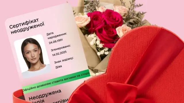 сертифікат неодруженої в Дії