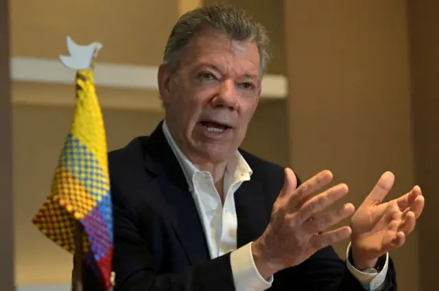 Kolombiya eski devlet başkanı Juan Manuel Santos