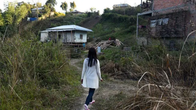 အိန္ဒိယ-မြန်မာ နယ်စပ်တစ်နေရာ 