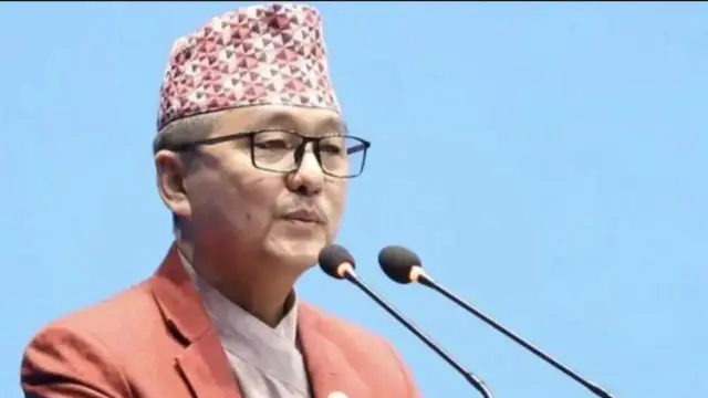 आरपीपी के अध्यक्ष राजेंद्र लिंगदेन की तस्वीर.