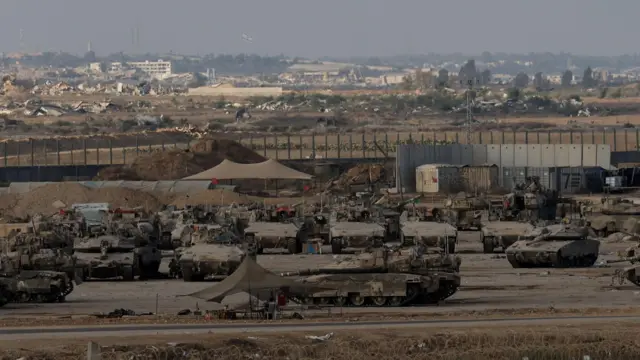 تانکهای ارتش اسرائیل در شهر غزه