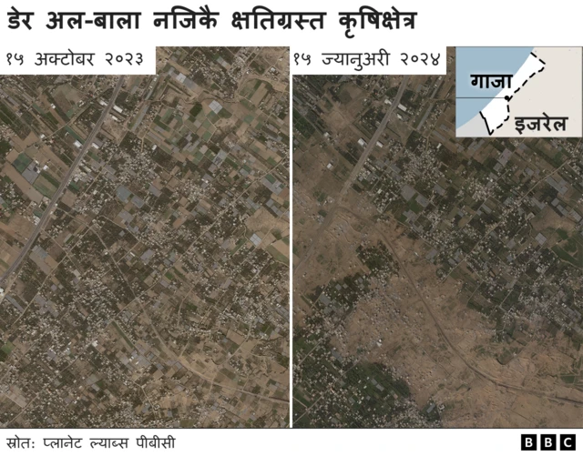 क्षतिग्रस्त कृषिक्षेत्र