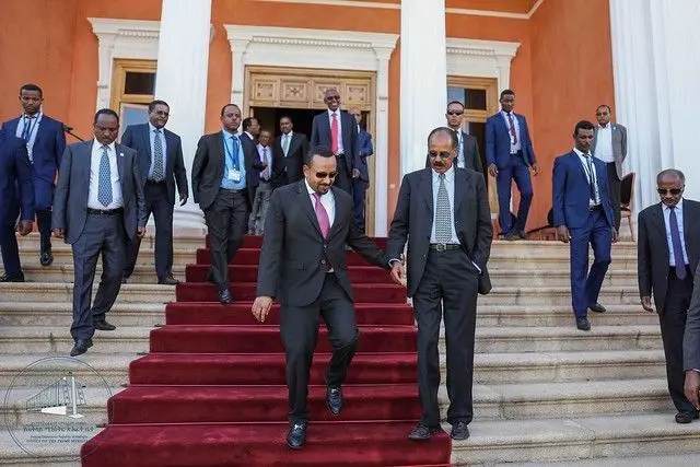 ፕረዚደንት ኢሳይያስን ቀዳማይ ሚኒስተር ኣብይን 