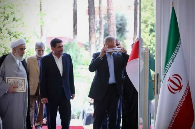 مسعود پزشکیان پس از مراسم تحلیف