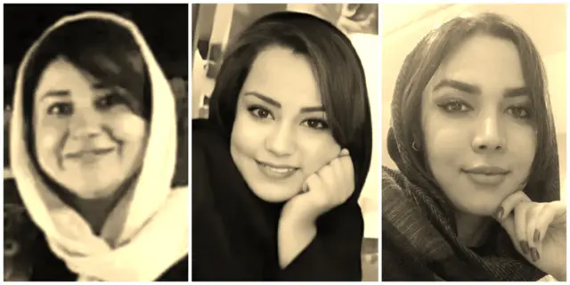 از راست: مریم آروین، نرگس خرمی‌فرد و محبت مظفری، وکلای دادگستری هستند که مرگشان در یک سال گذشته با پرسش‌هایی همراه بوده است