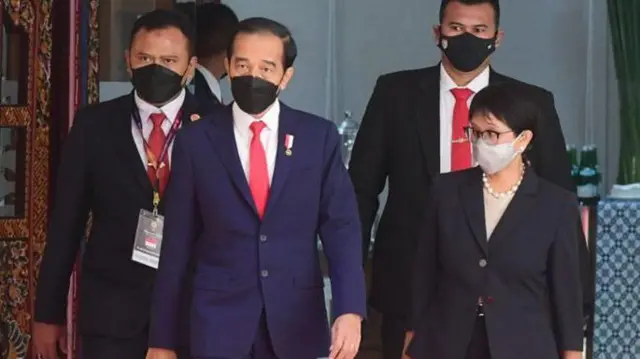 Presiden Jokowi saat memimpin KTT Asean, April 2021