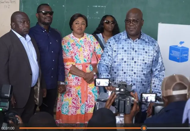 Felix Tshisekedi kuri Saint Georges i Kintambo ku wa 20/12/2023