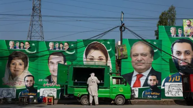 नवाज़ शरीफ़ का चुनाव प्रचार