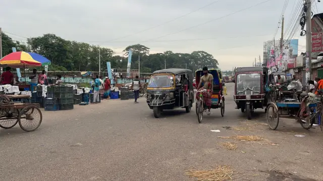 শহরের একটি এলাকার আজকের দৃশ্য