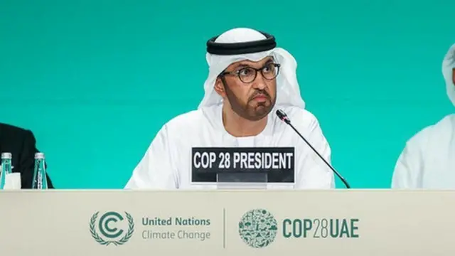 Sultan Al-Jaber, chef de la compagnie pétrolière nationale des Émirats arabes unis, Abu Dhabi National Oil Company (Adnoc)