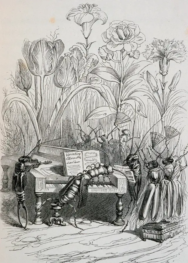 Une caricature du milieu des années 1800