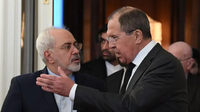 سرگئی لاوروف و محمدجواد ظریف در سال ۲۰۱۶