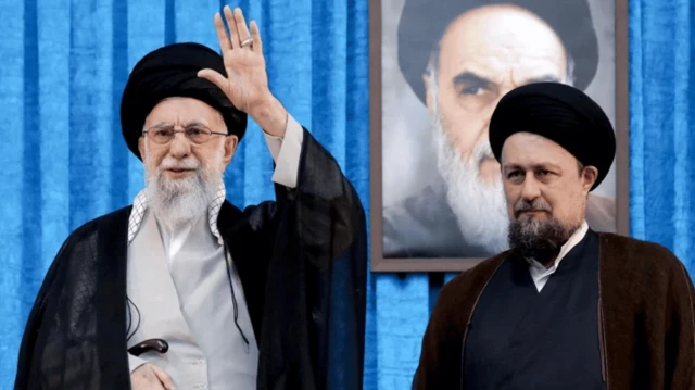 خامنه ای و حسن خمینی