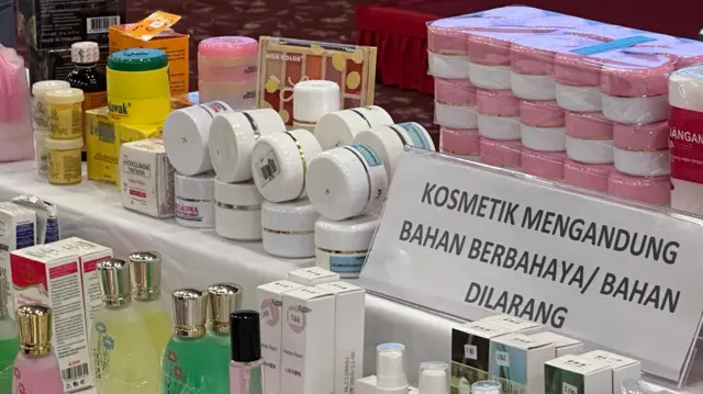 Kosmetik yang disita BPOM pada Oktober hingga November 2024.