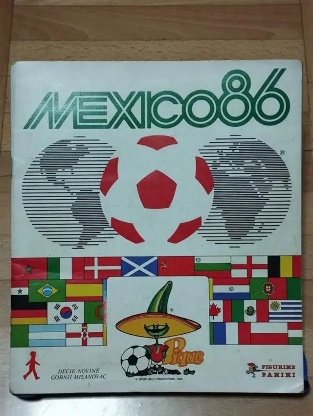album sa sličicama za svetsko prvenstvo u Meksiku 1986.