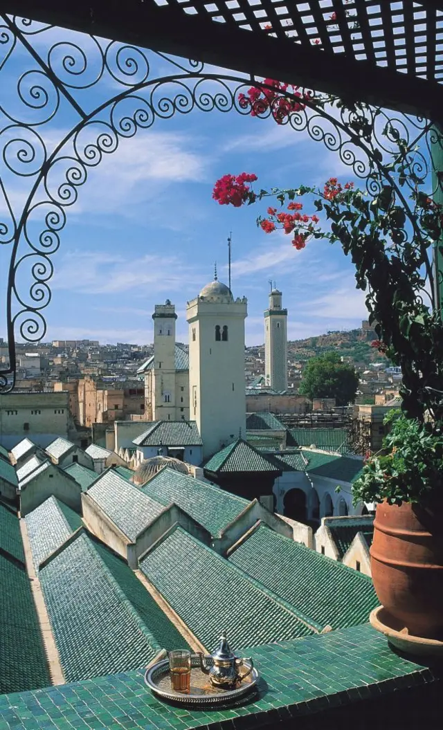 Vue aérienne de la mosquée Al-Qarawiyyin