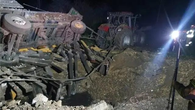 Наслідки падіння російських ракет у Польщі в листопаді 2022 року  
