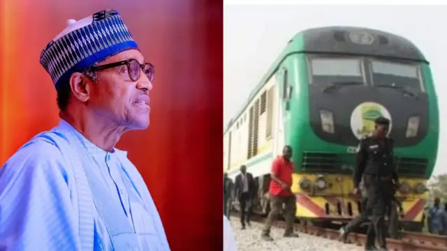 Aarẹ Buhari ati aworan reluwe kan