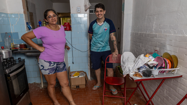 Roberto e a mãe Andrea 