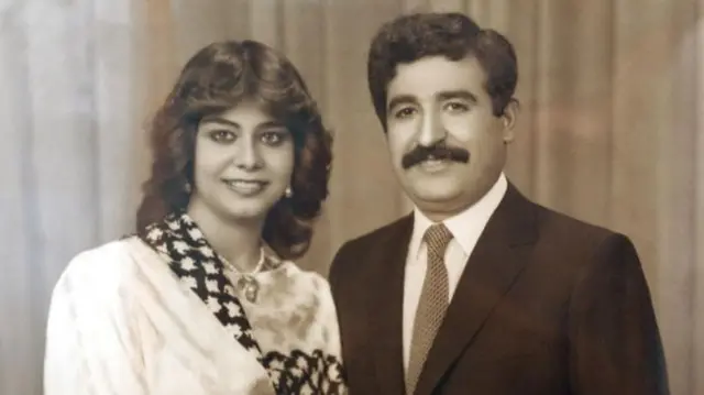 রাঘাদ সাদ্দাম ও তার স্বামী হুসেইন কেমেল আল মাজিদ