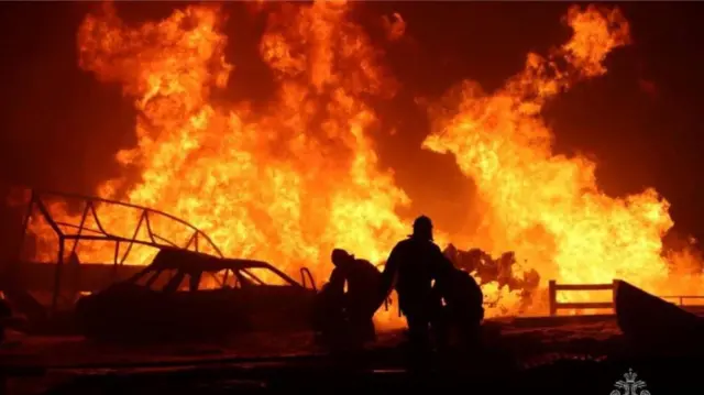 صورة للحريق