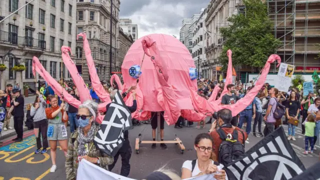 İngiltere'de 2021 yılındaki bir hayvan hakları yürüyüşü 