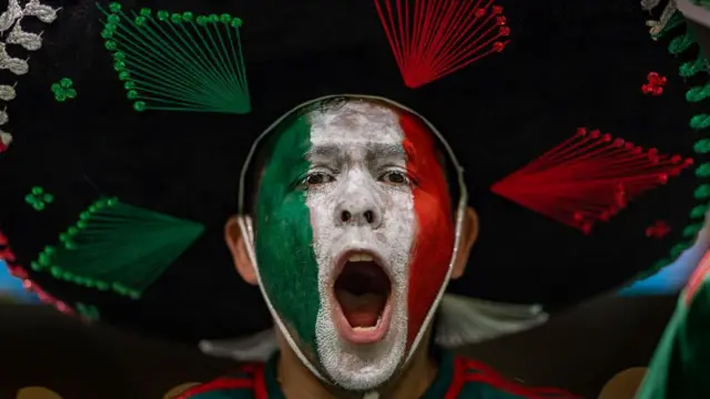 Fans timnas Meksiko