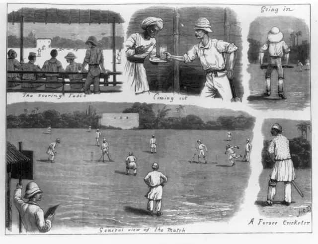 पारशी क्रिकेटर्सचं रेखाचित्र