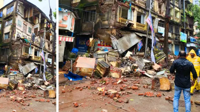 रुबिन्निसा इमारतीचा कोसळलेला भाग