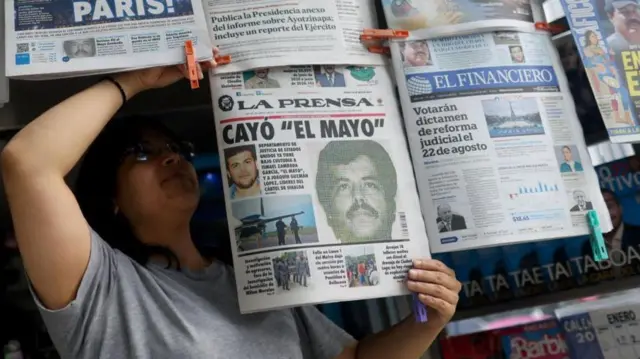 Noticia de la captura del narcotraficante "El Mayo". Foto: BBC.   