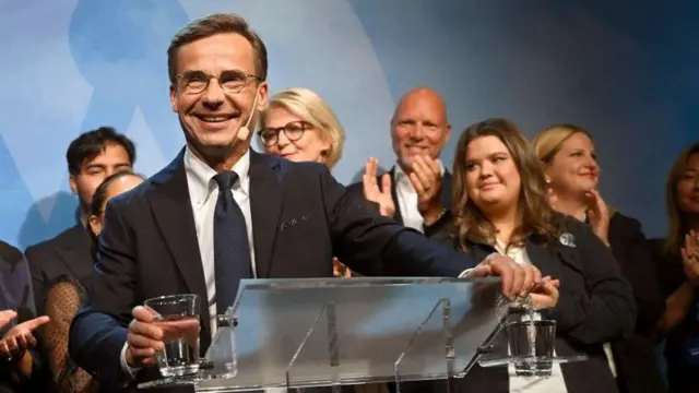 اولف کریسترسون رهبر حزب معتدل ها