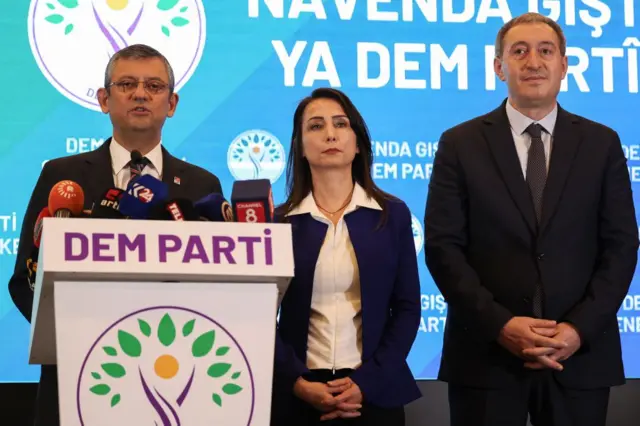 CHP lideri Özel DEM Parti'yi ziyaret etmişti