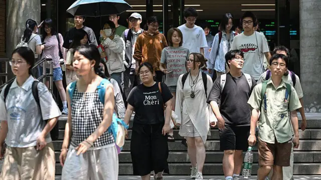 지난 29일 베이징외국어 대학교의 모습
