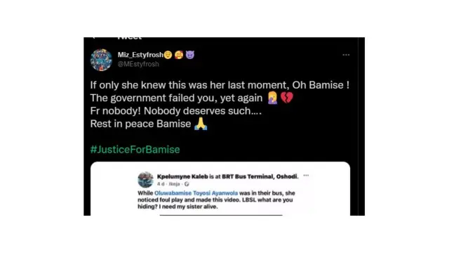 Social media user react