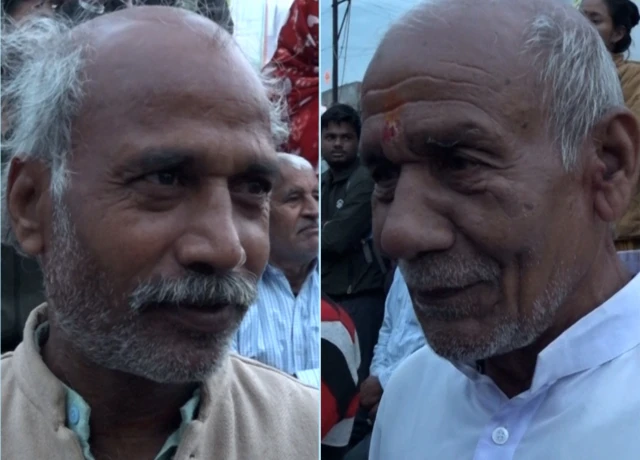 हरि शंकर नामदेव (बाएं) और गंगा प्रसाद शुक्ला