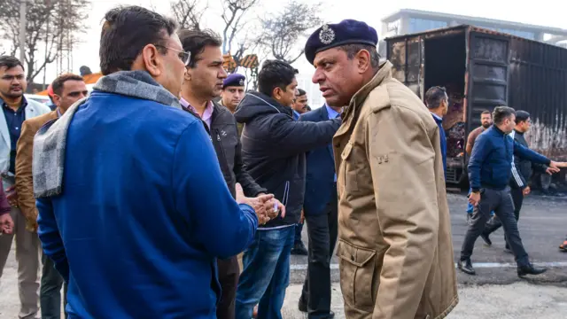 भजन लाल शर्मा, घटना स्थल पर